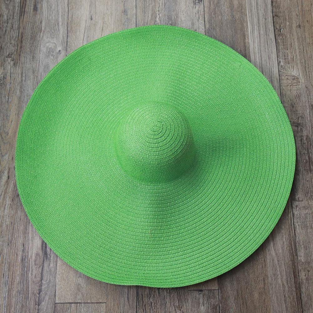 Beach Hat, Large Wide Brim Straw Sun Hats, Oversized Anti UV 50 Summer Hat - Belleroz