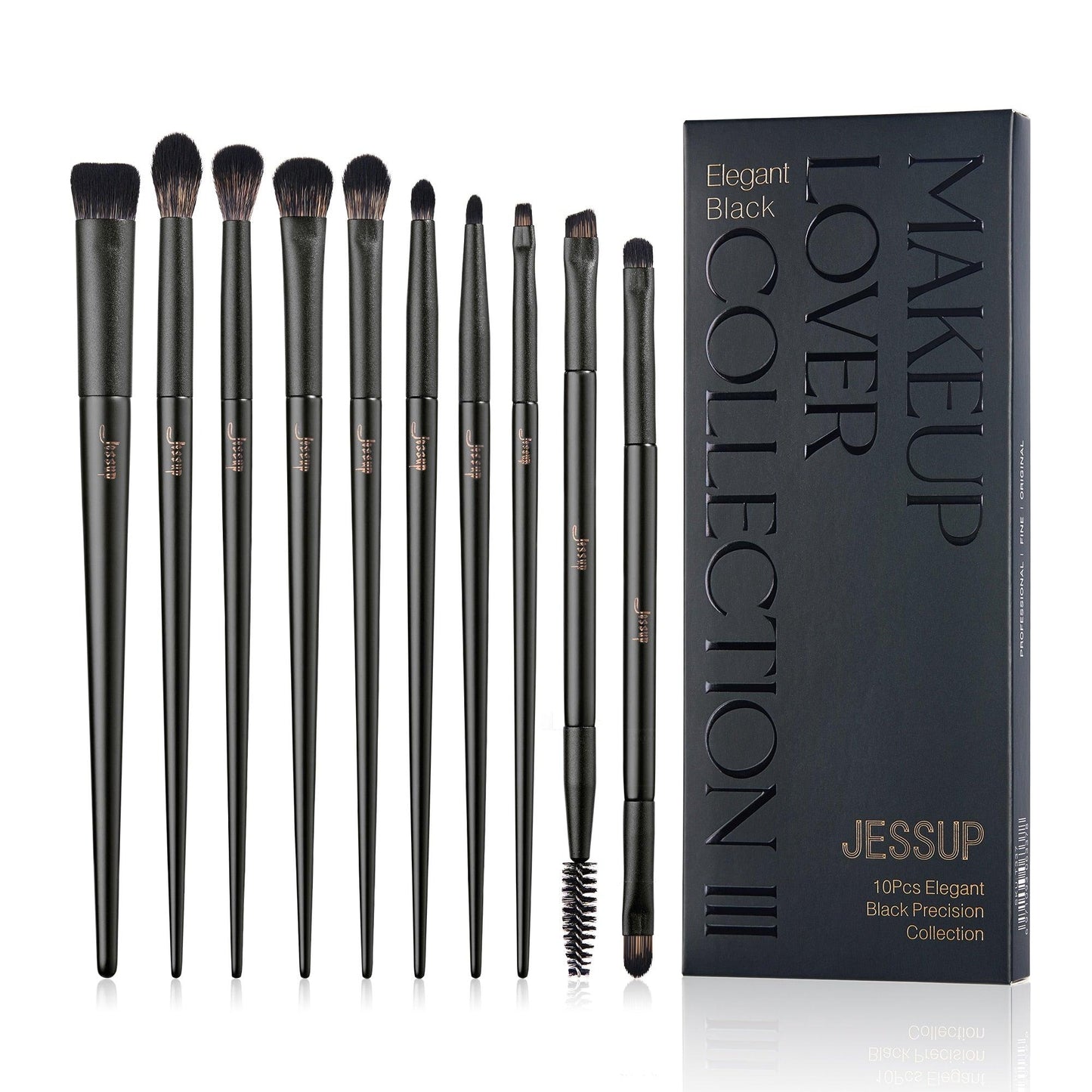 Jessup Makeup Brushes 10-14pcs Makeup Brush set, Synthetic Foundation Powder Contour Eyeshadow Liner Blending Highlight - Belleroz