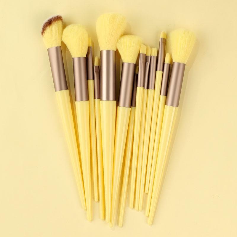 13PCS Makeup Brushes Set Eye Shadow Foundation Cosmetic Brush, Eyeshadow Blush Powder Blending Beauty Soft Makeup Tool - Belleroz