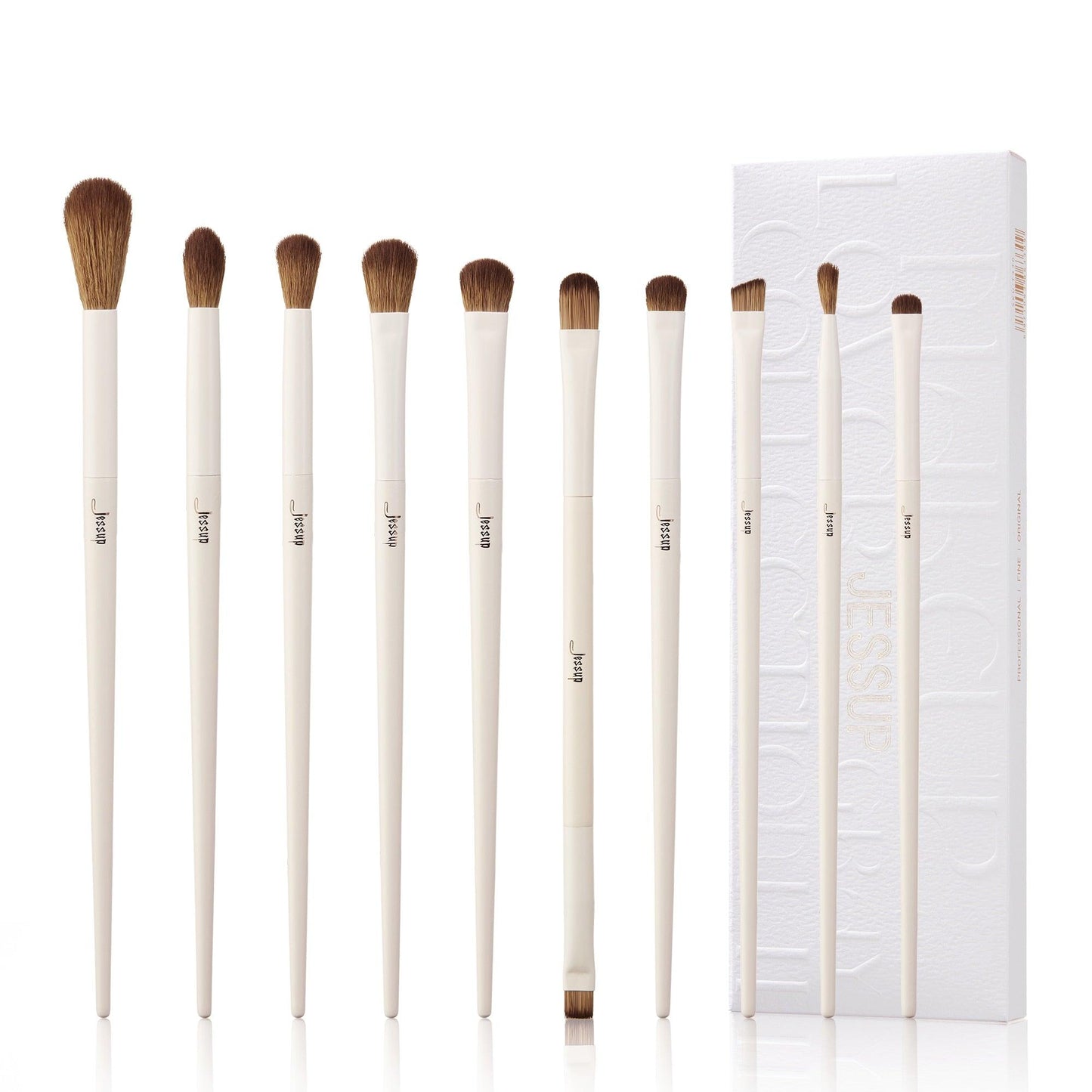 Jessup Makeup Brushes 10-14pcs Makeup Brush set, Synthetic Foundation Powder Contour Eyeshadow Liner Blending Highlight - Belleroz