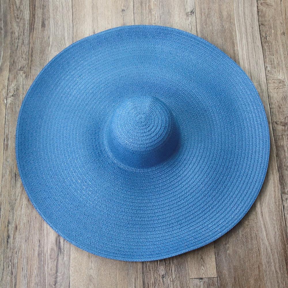 Beach Hat, Large Wide Brim Straw Sun Hats, Oversized Anti UV 50 Summer Hat - Belleroz