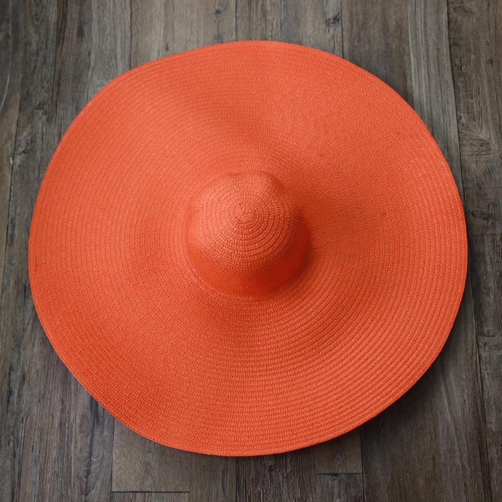 Beach Hat, Large Wide Brim Straw Sun Hats, Oversized Anti UV 50 Summer Hat - Belleroz