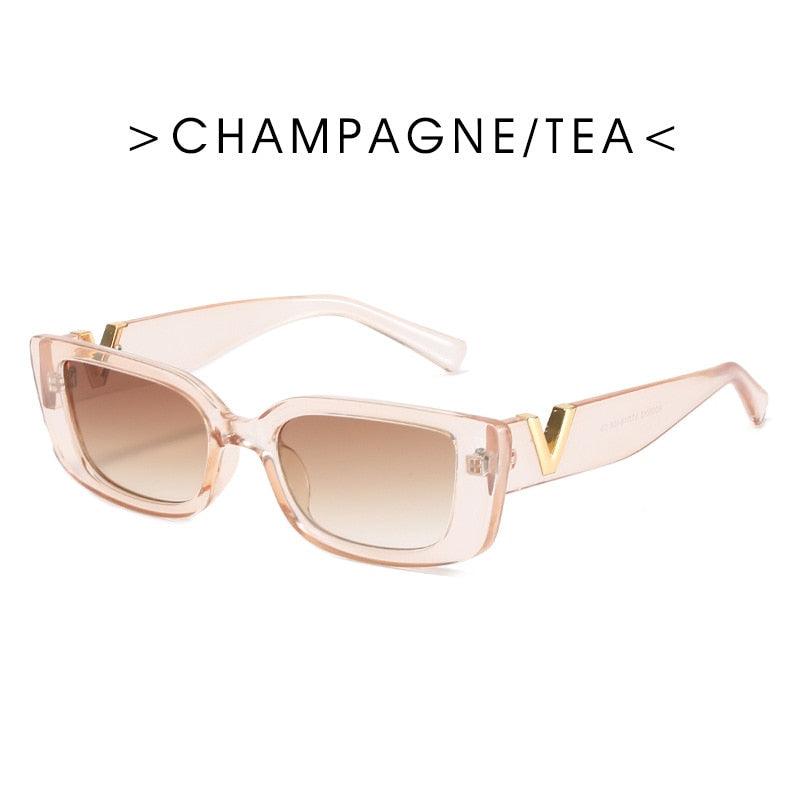 Retro Cat Eye Frame Sunglasses, Luxury V Sunglasses - Belleroz